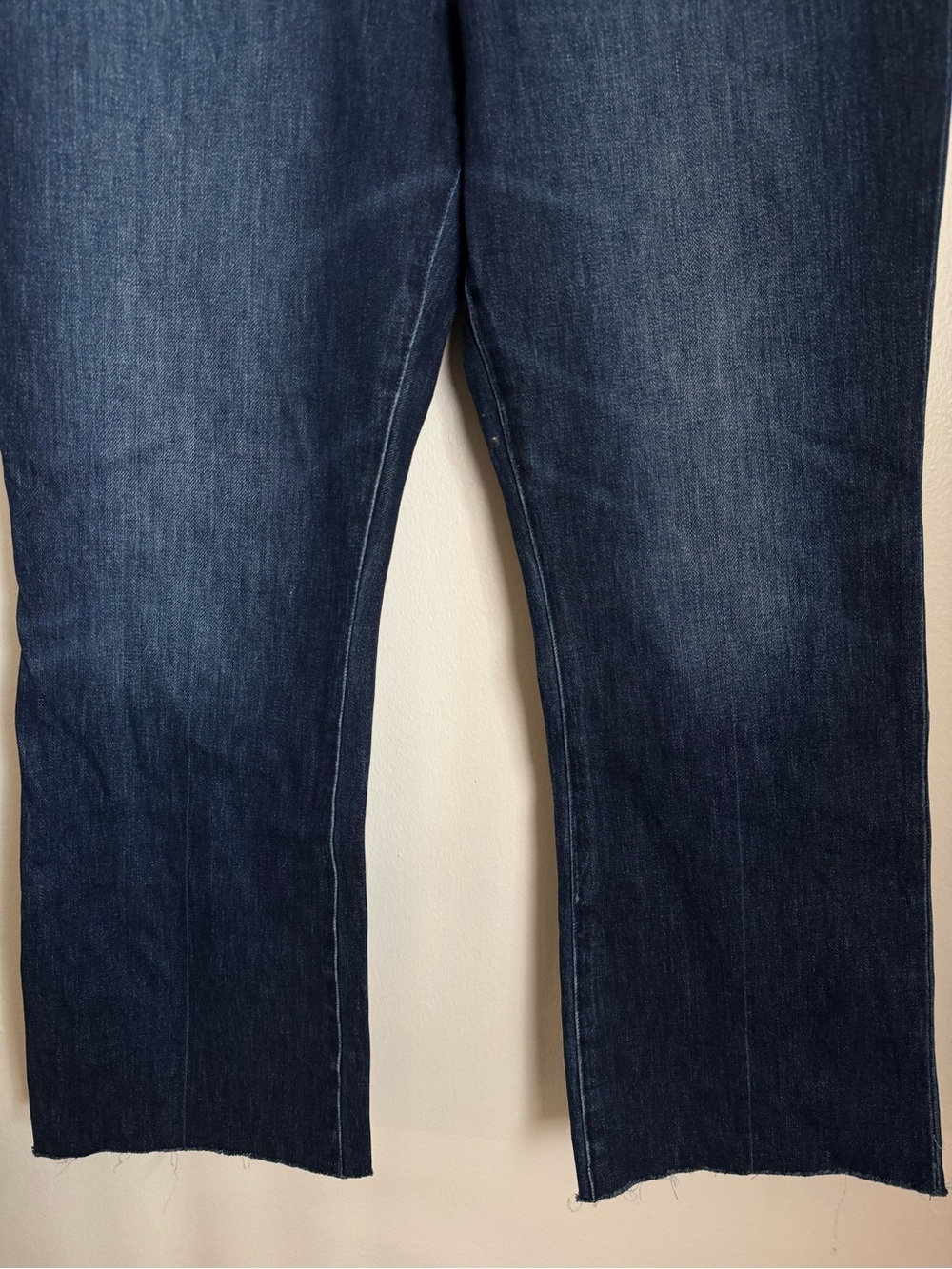 Pistola Lennon High Rise Boot Jean Raw Hem Dark Wash Blue Women Size 31 - Picture 3 of 10